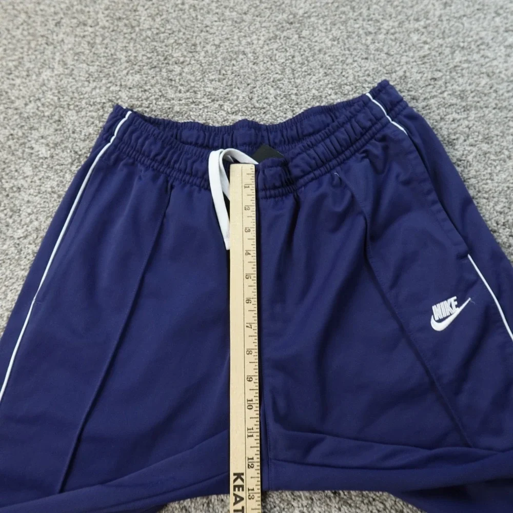 Nike Pants Mens L Blue Swoosh Drawstring Warmup Jogger‎ Sweatpants Workout Gym